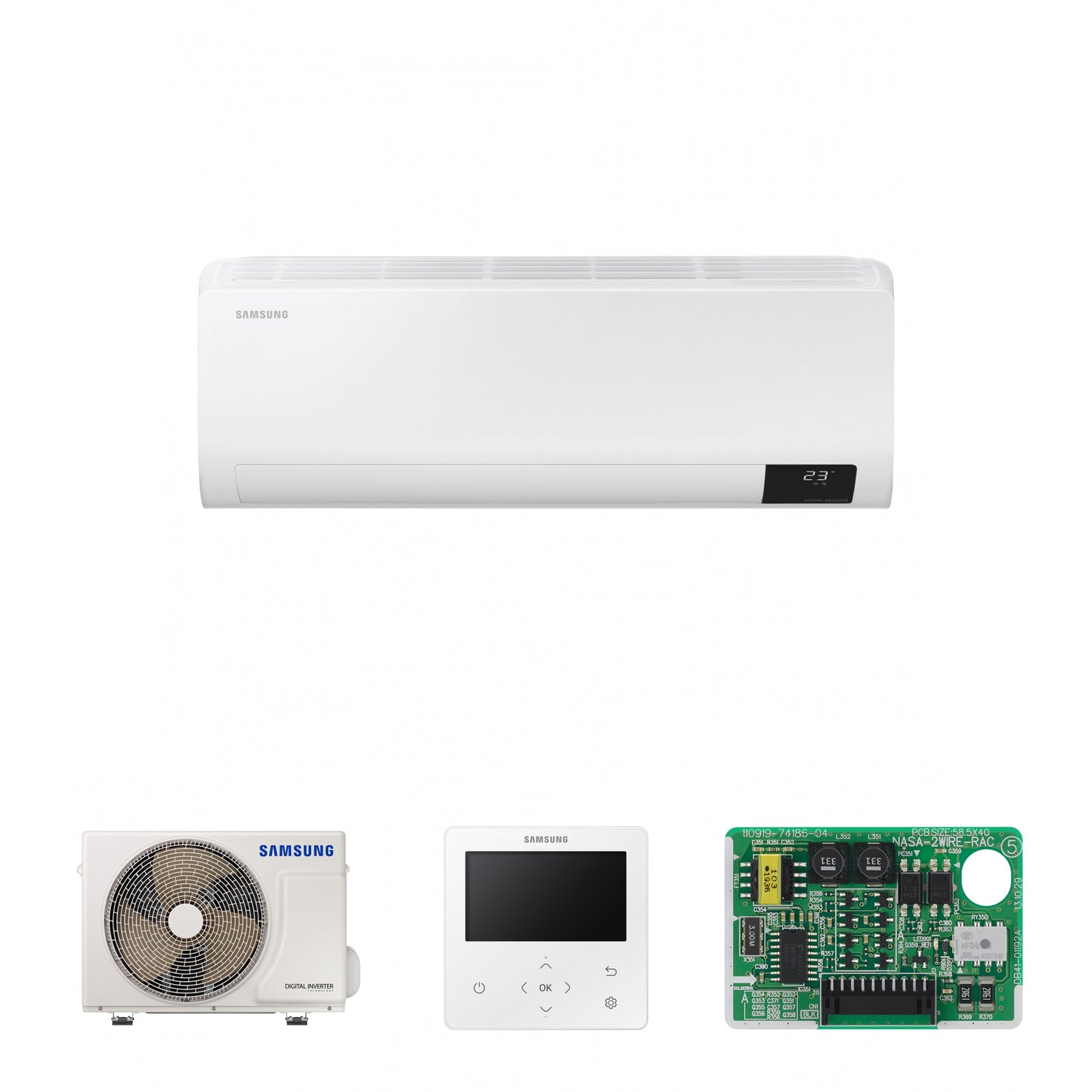 Samsung RAC Cebu 2, 3.5kW Wall mounted with colour premium wired controller