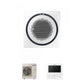 Samsung CAC 10kW 360 3ph Cassette with white square fascia panel and colour premium wired controller