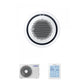 Samsung CAC 12kW 360 Cassette with white circular fascia panel and simplified wired controller