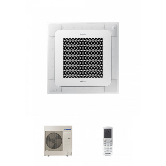 Samsung CAC 10kW 3ph 4 Way cassette WindFree with 4 way fascia panel and wireless controller