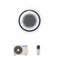 Samsung CAC 5.2kW 360 Cassette high efficiency with white circular fascia panel and wireless controller